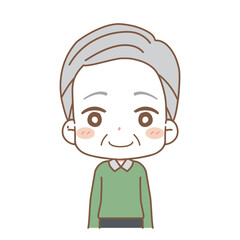 Illustration of an elderly man.
