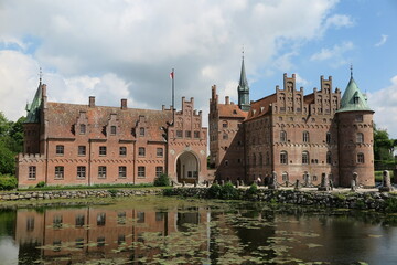 Fototapeta na wymiar Schloss Egeskov, Fünen, Dänemark