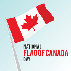 National Flag of Canada Day design template background