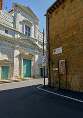 Fototapeta premium Street view in Orvieto old town, Italy