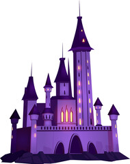 Fototapeta premium Night medieval castle