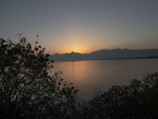 sunrise over the sea