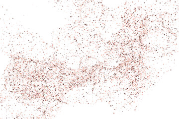 Fototapeta na wymiar Festive party confetti scatter vector illustration. Rosy pink beige elements carnival decor. Surprise burst falling confetti. Prize event decoration background. Gift streamers.