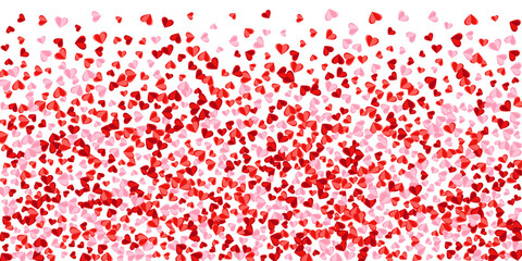 Obraz premium Paper cut sweet heart shapes flying vector background. Anniversary decoration. Poster background.