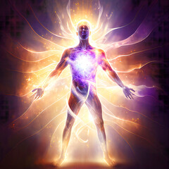 Healing images of awakening, enlightenment and awakening of consciousness. Uplifting portraits of wholeness and contemplation of the GodHead.