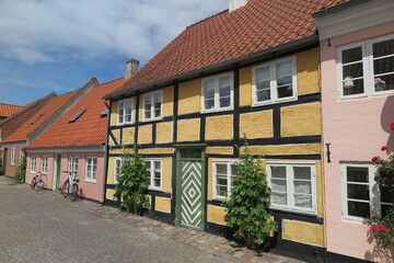 Fototapeta na wymiar Altstadt von Ærøskøbing, Insel Ærø, Dänemark