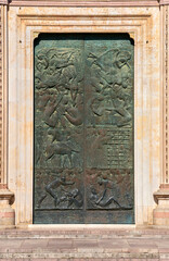 Fragment of Orvieto duomo, Italy