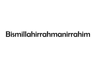 bismillah calligraphy