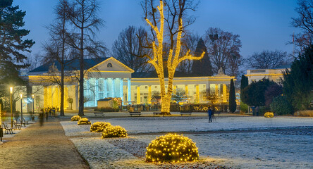 Kurpark Bad Oeynhausen Wandelhalle Weihnachtsbeleuchtung