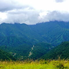 Fototapeta premium mountain landscape with clouds