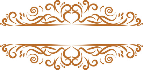 Floral golad Vector vintage royal title border or text frame ornament elements, Luxury vintage Border for title border ornamental