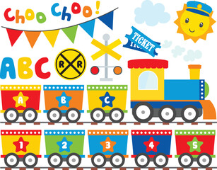 Alphabet Train, Primary Colors