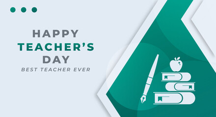 Happy Teachers Day Celebration Vector Design Illustration for Background, Poster, Banner, Advertising, Greeting Card