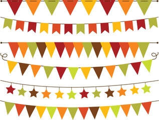 Fall, Autumn, Thanksgiving Bunting, Pennants, Garland