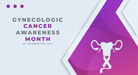 Happy Gynecologic Cancer Awareness Month Celebration Vector Design Illustration for Background, Poster, Banner, Advertising, Greeting Card