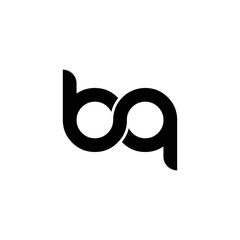 BQ letter mark link vector logo design