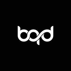 BQD letter mark link vector logo design