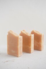 Handmade soap bar in curing process as a substitute to modern soap and as a greener option