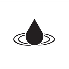 Fototapeta premium drop icon, vector, illustration on white background