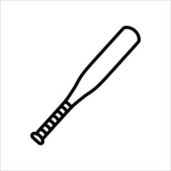 Stick baseball icon vector design template