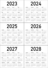 Close up of first day of the year 2023 on diary calendar, simple and clean design vector. 
