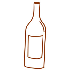 christmas element_wine bottle_png