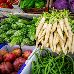 Vegetables at Traditional Local Omani Market.