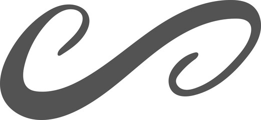 Swash swoop and swish calligraphy sign. Underlines hand drawn stroke. 