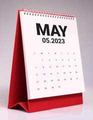 Simple desk calendar 2023 - May