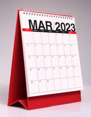 Simple desk calendar 2023 - March