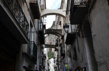 Town of Amalfi on the Amalfi coast , Italy