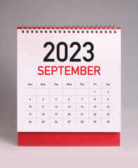 Simple desk calendar 2023 - September