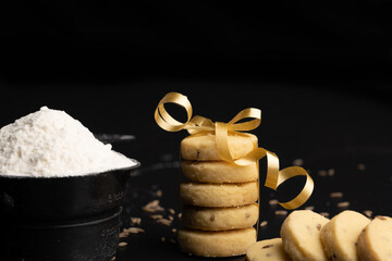 Stacked Salted Cumin Cookies or Jeera Cookies as we call them in India are ideal for tea time....