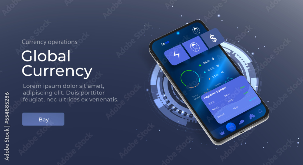Poster an application for online banking. mobile phone payment with nfc technology and a high level of paym