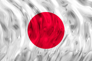 National flag of Japan. Background  with flag  of Japan.