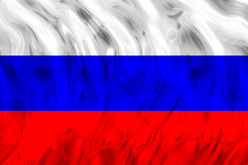 National Flag of Russia. Background  with flag  of Russia.