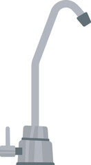 Water filter taps flat icon Microfiltration technology