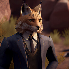business man lynx
