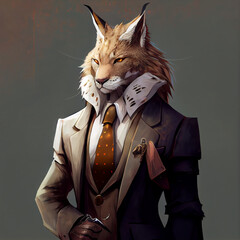 business man lynx
