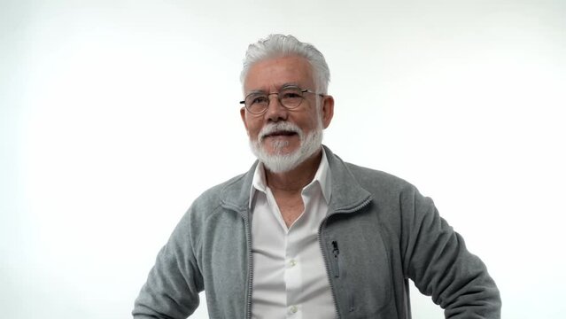 The retired man smirks and reflects on the philosophy of living alone.