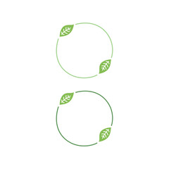 Natural product Eco Badge isolated on White