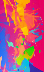 Fototapeta na wymiar multicolored abstract background, generative ai illustration, (these depiction is fictitious and generated) 