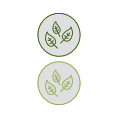 Natural product Eco Badge isolated on White