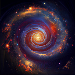 abstract spiral galaxy