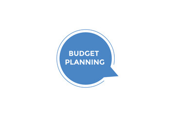 Budget planning button web banner templates. Vector Illustration
