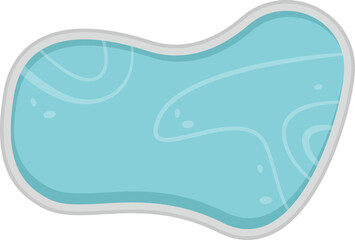 Pond flat icon Architectural and landscape elements