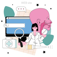 Pulmonologist online service or platform. Pulmonary system