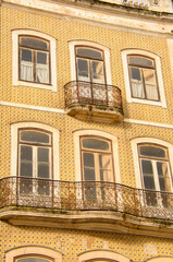 Architecture of the pretty city of Coimbra in the west of Portugal