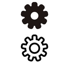 Setting Gear Tools icon vector. Manage Repair Cog, Sign icon for site or app. 