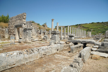 Perge Ancient City in Antalya, Turkiye